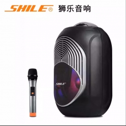 狮乐SL-2018户外蓝牙便携式K歌小型手提音箱
